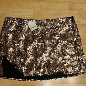 Free People Sequin Mini Skirt NWT